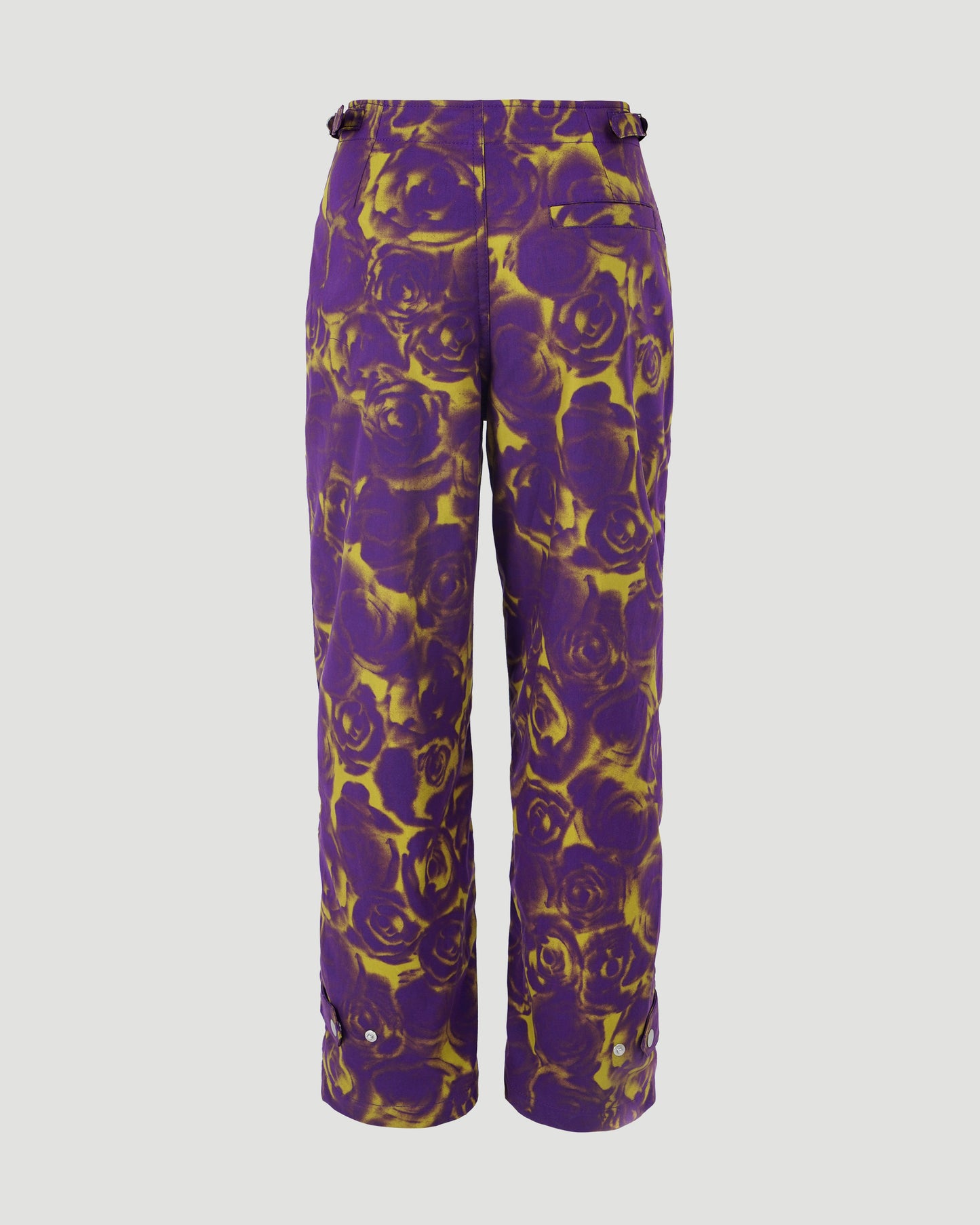 Rose print trousers