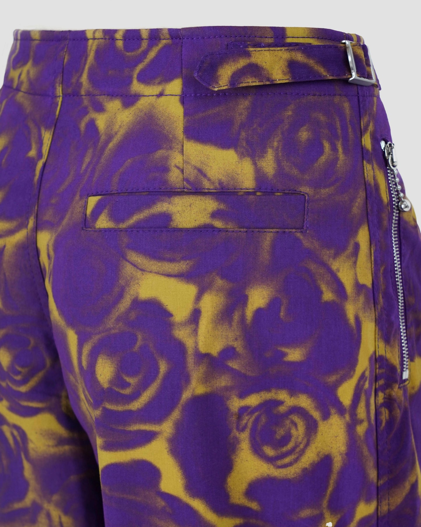 Rose print trousers