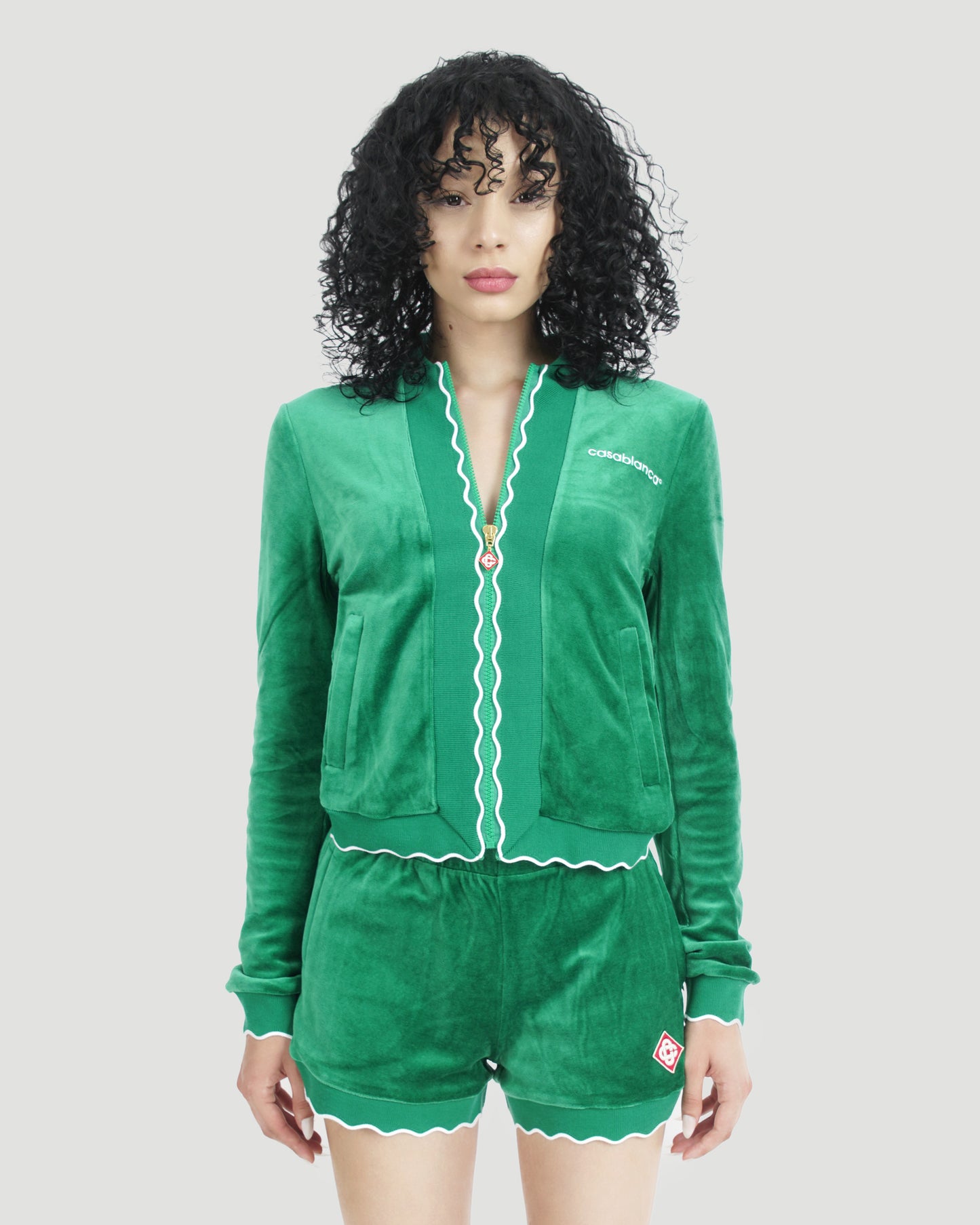 Scalloped Track Jacket