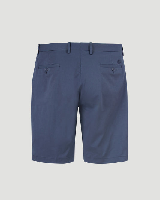 Linen Bermuda Shorts in Navy