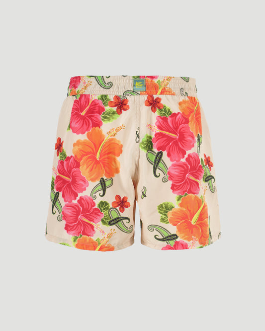 swim shorts with Paisley motif