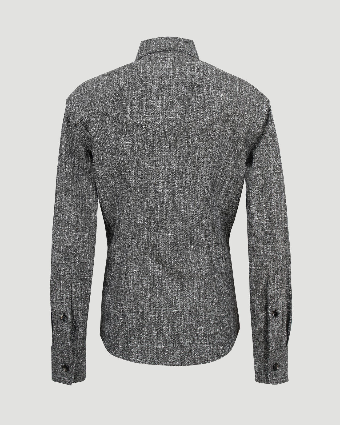 Melange Viscose And Silk Shirt