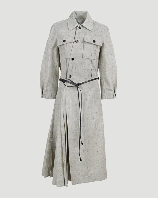 Melange Viscose And Silk Dress