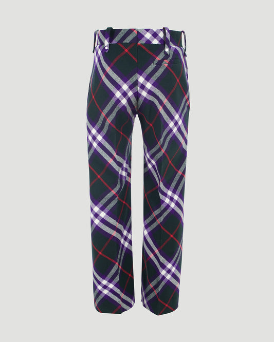 CHECK PRINT TROUSERS