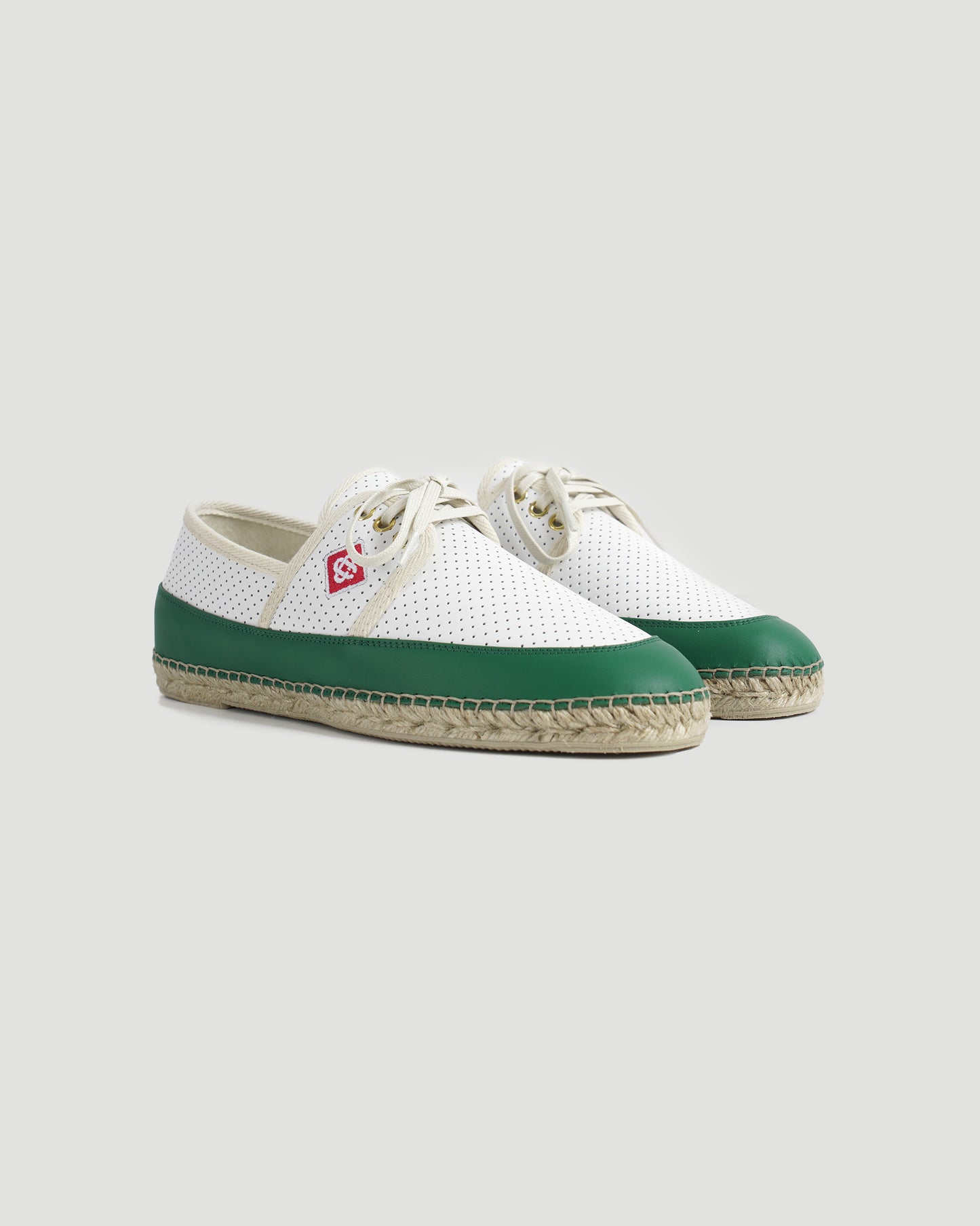 Perforated leather classic espadrilles