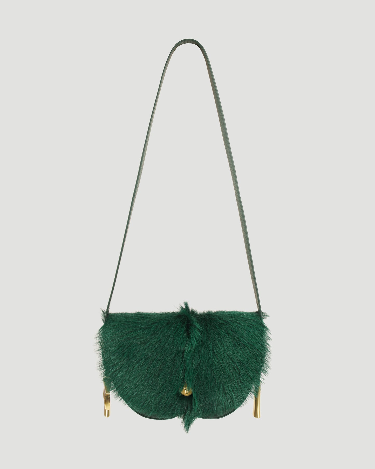 Chess Satchel Goat-Fur Bag