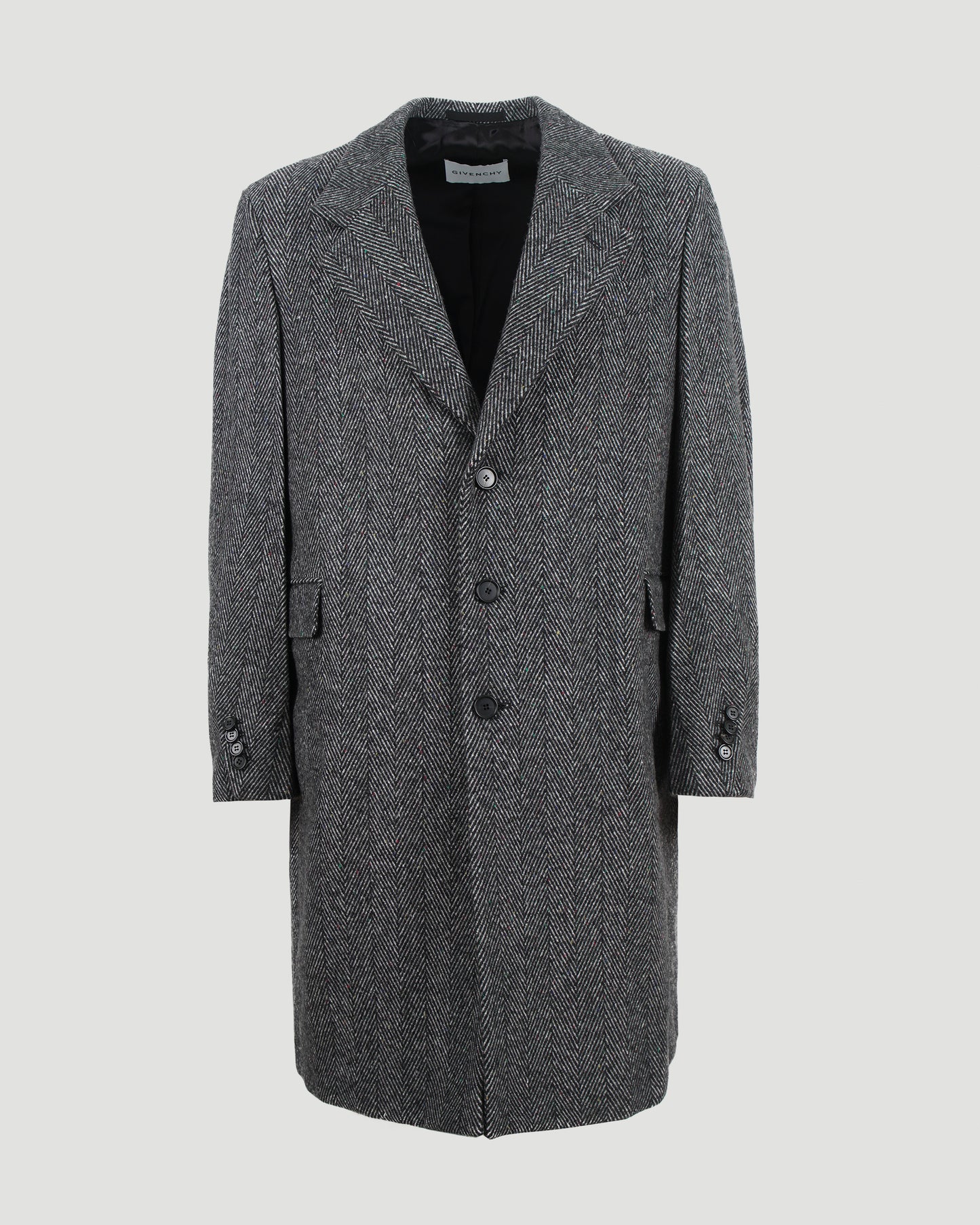 Herringbone Coat in Wool Blend