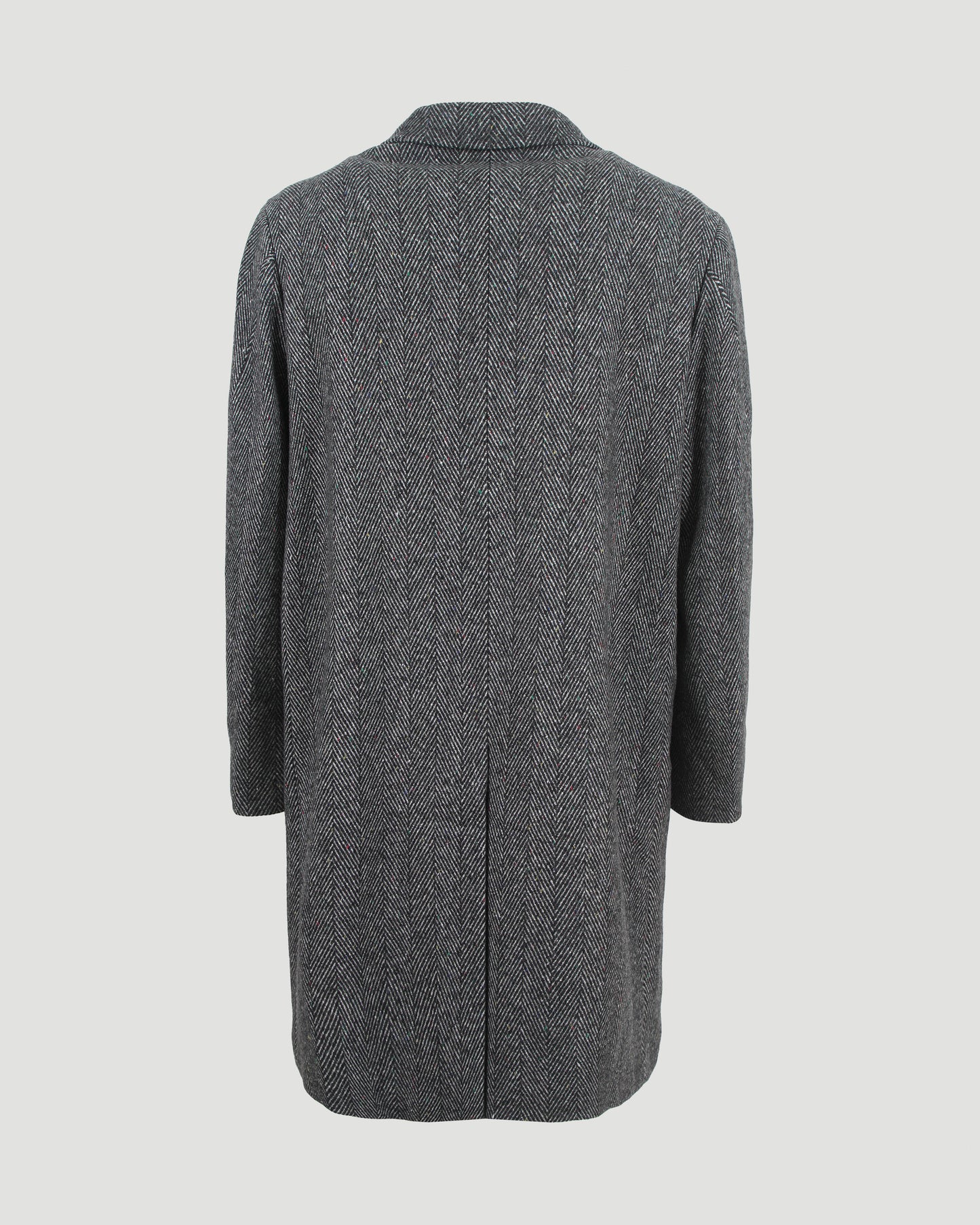 Herringbone Coat in Wool Blend