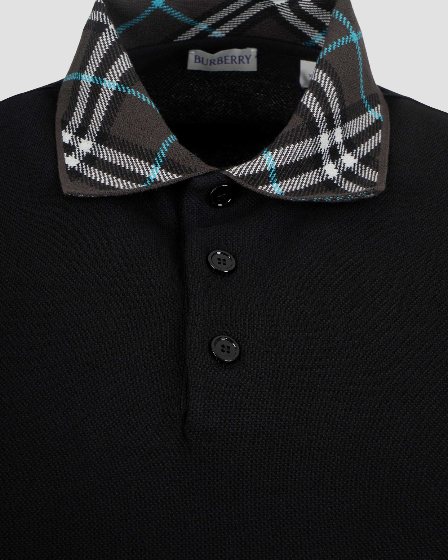 Cotton Polo Shirt in Black