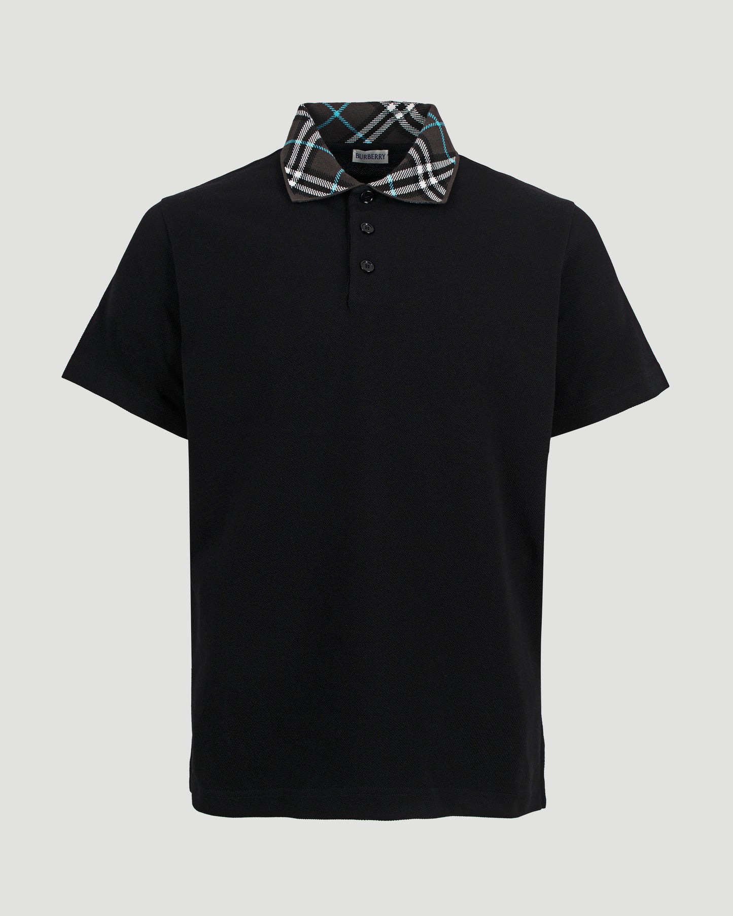 Cotton Polo Shirt in Black