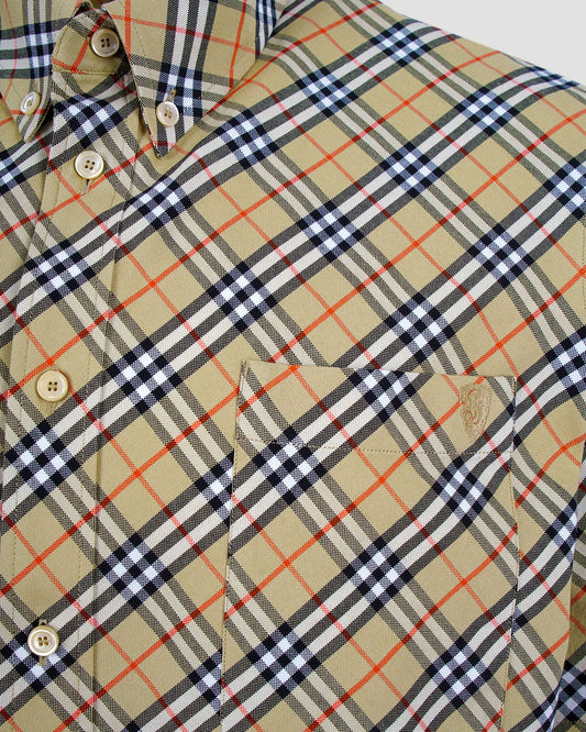 Vintage Check Shirt in Sand