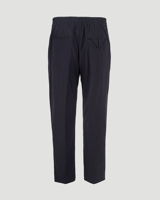 Fine Wool Trousers in Midnight Blue
