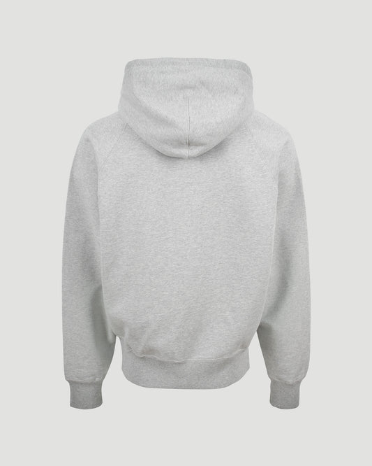 GREY HOODIE WITH LOGO