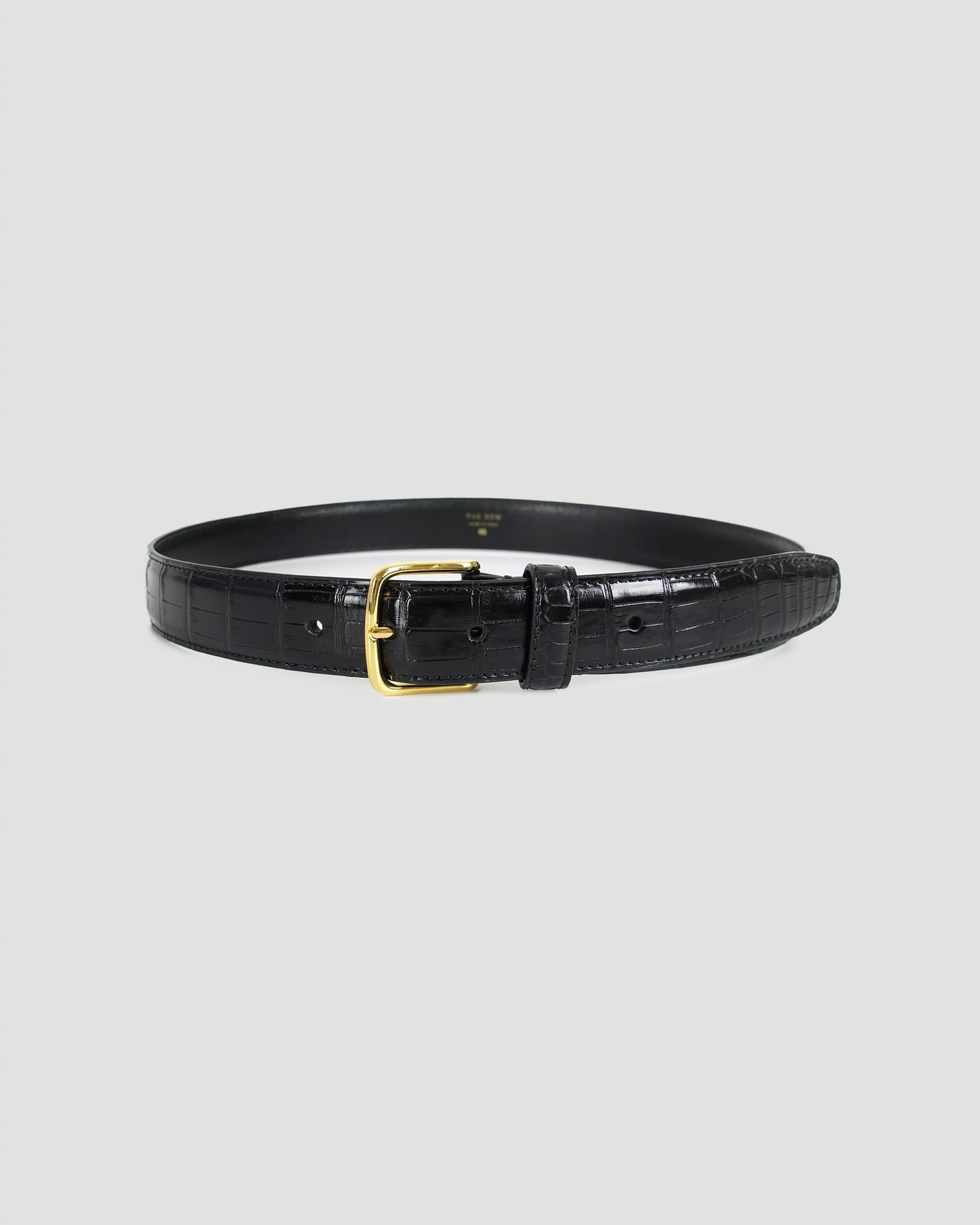 Belt in Crocodile-Embossed Leather