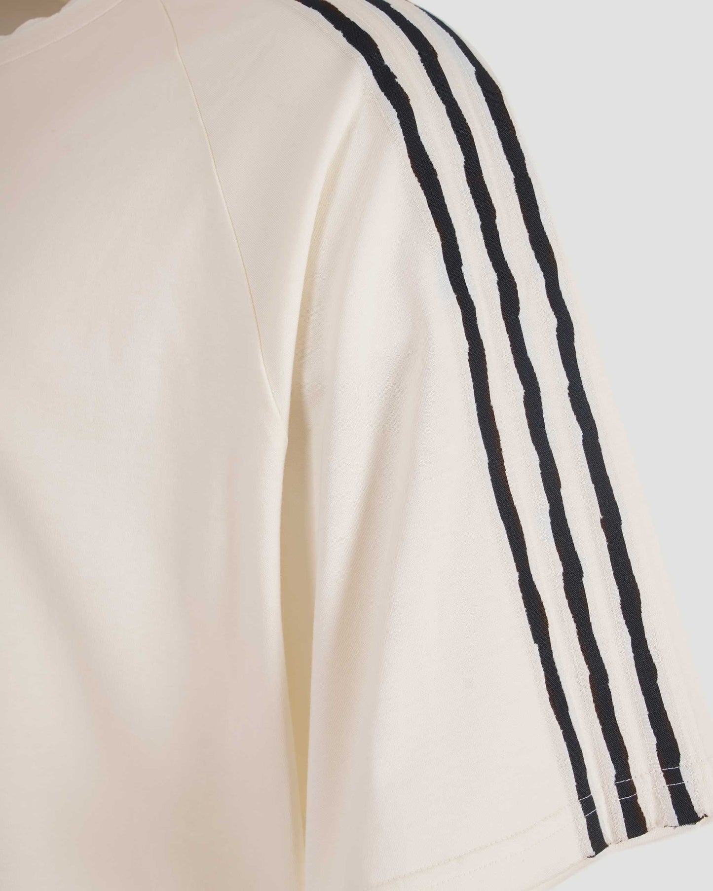 Raw Edge 3 Stripes Short Sleeve T-Shirt