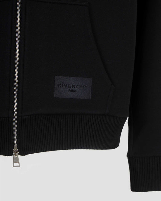 Couture Seam Zipped Hoodie in Scuba