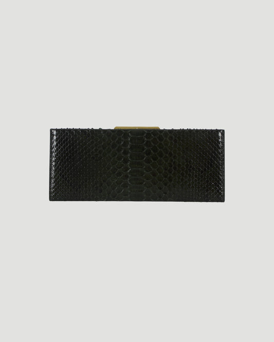 Small Clutch in Snakeskin Leather