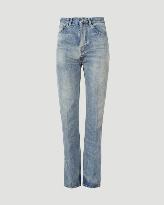 Straight Jeans in Benjamin Blue Denim