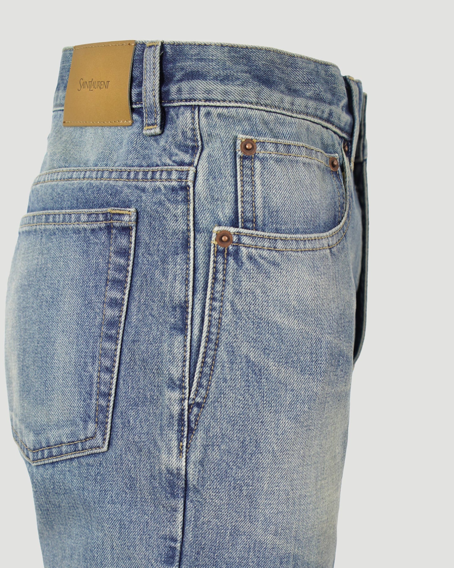 Straight Jeans in Benjamin Blue Denim