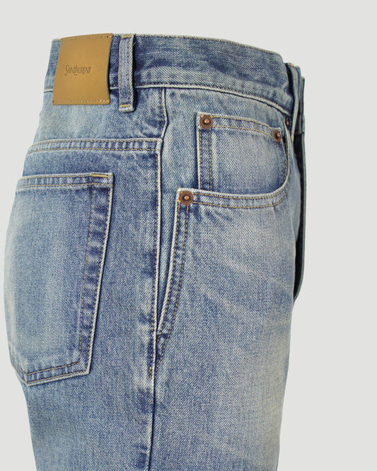 Straight Jeans in Benjamin Blue Denim
