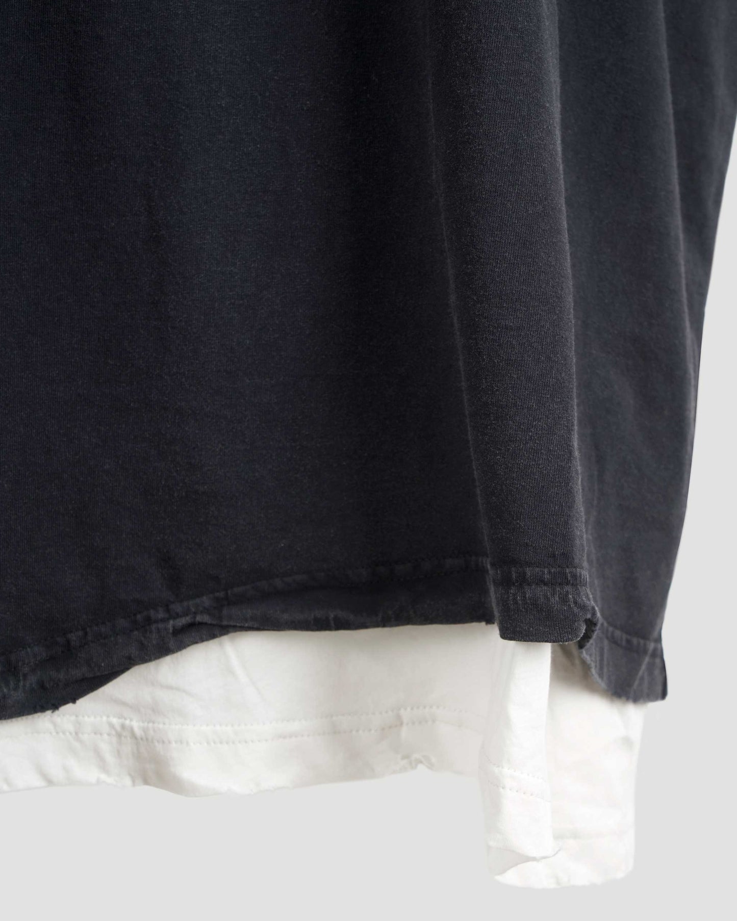 Balenciaga Back Double T-Shirt in Washed Black