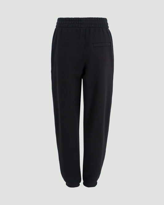 STACKED LOGO SWEATPANTS IN BLACK