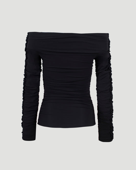 EILEEN TOP IN DEEP BLACK