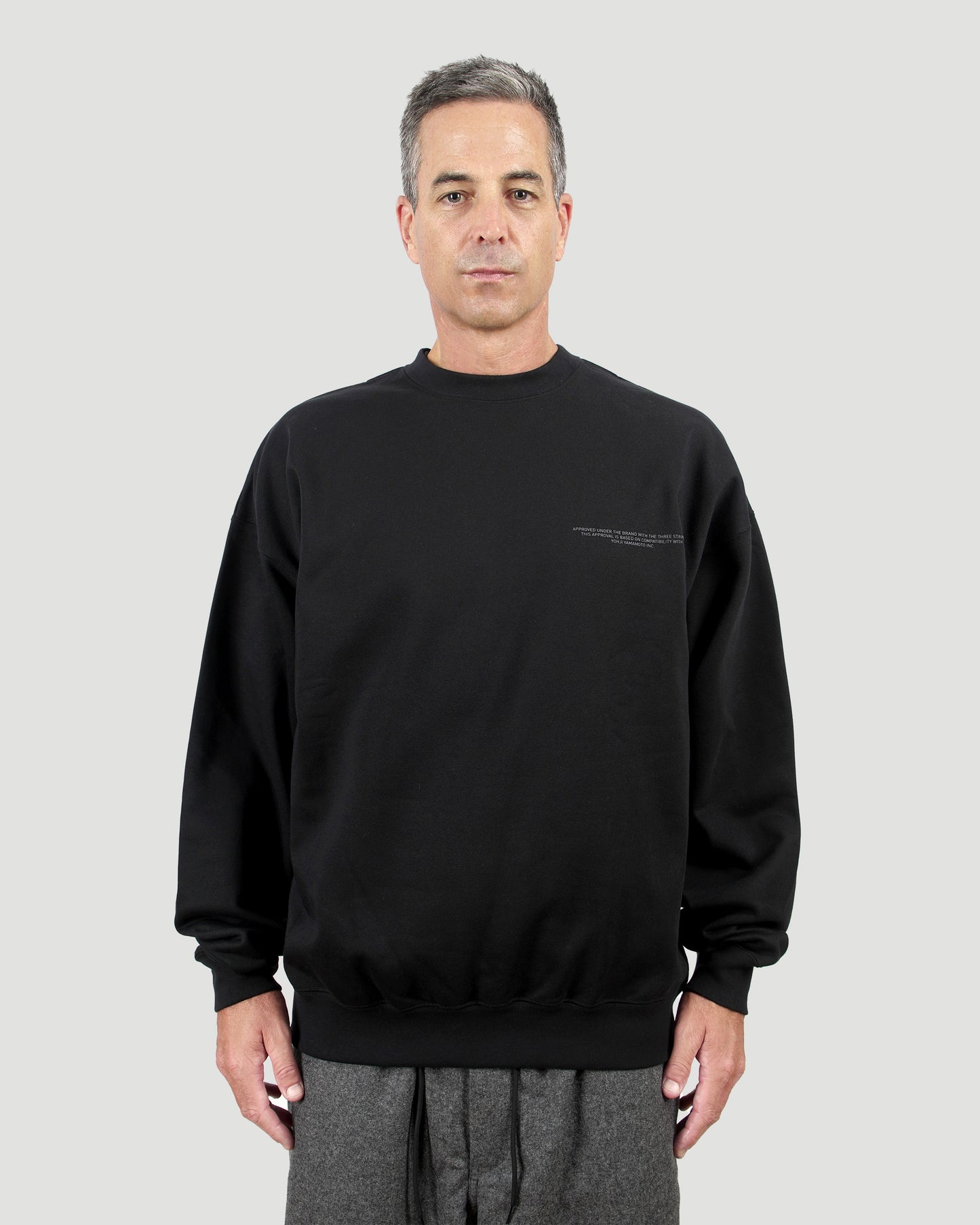 Logo Crew Sweatshirt in Black