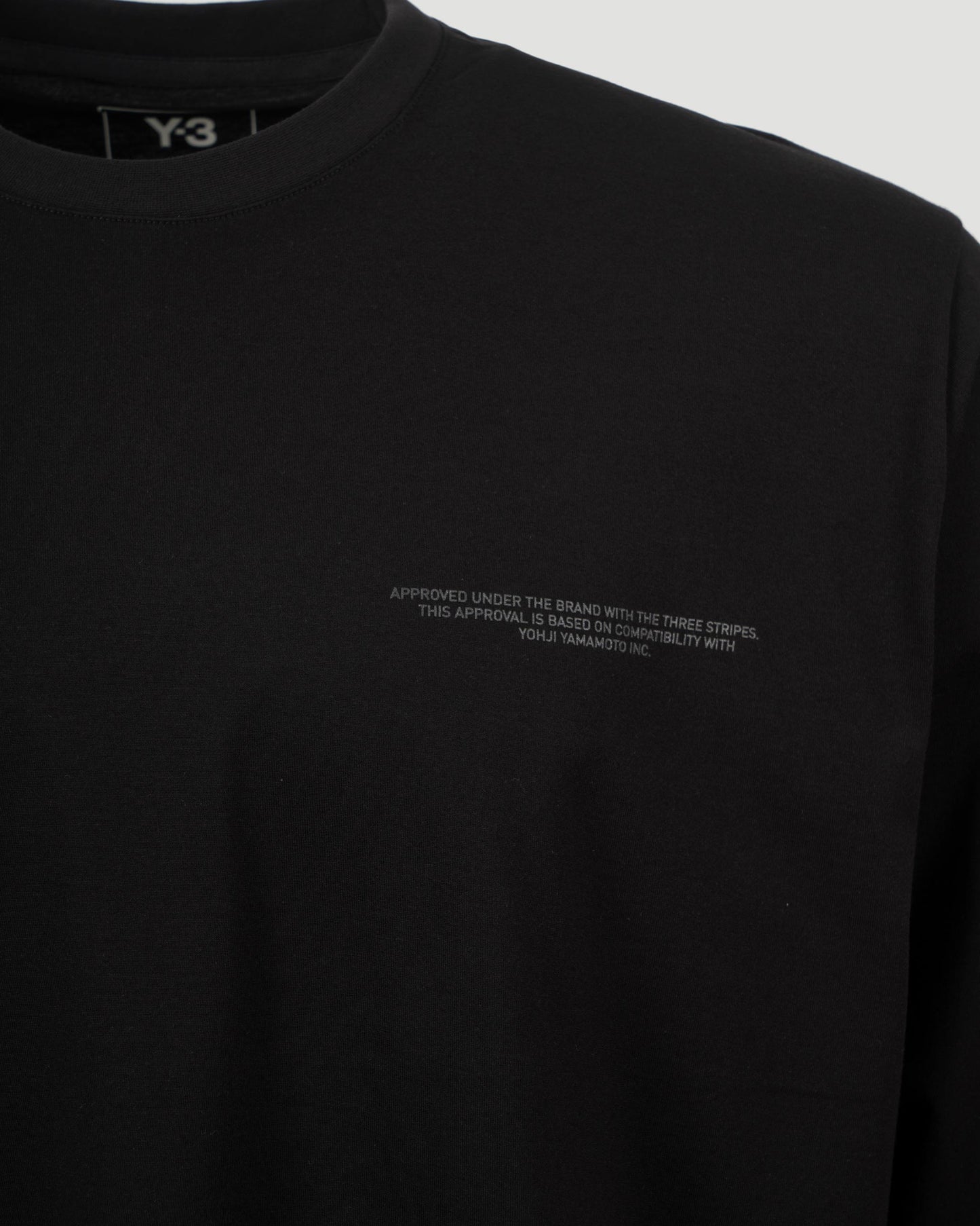 Logo Long Sleeve Tee in Black
