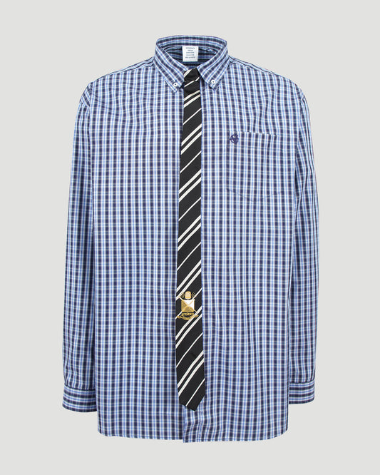 Oversized Shirt in Check Pattern