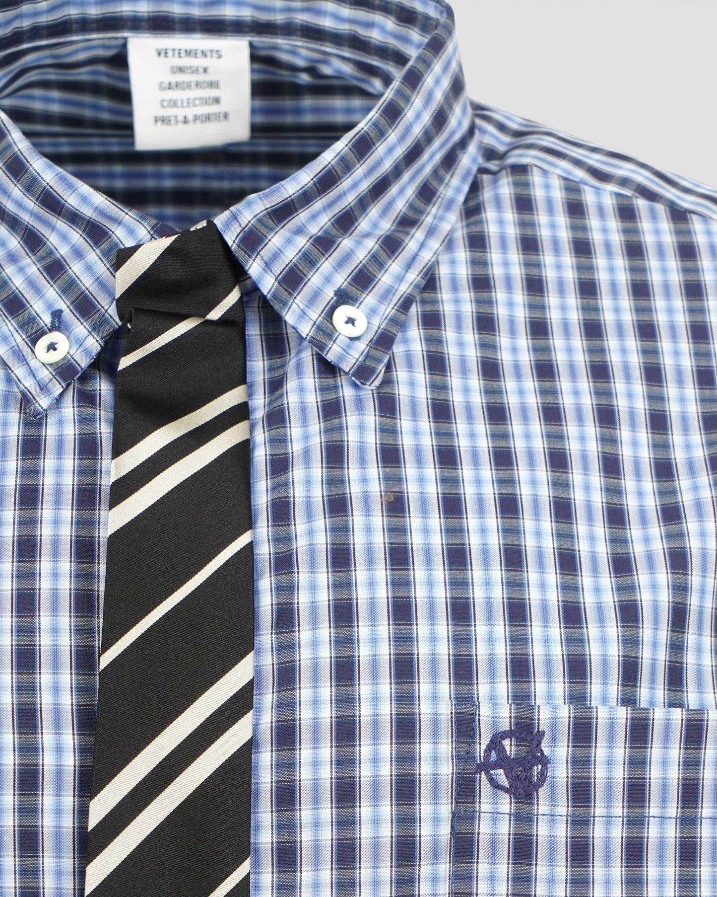 Oversized Shirt in Check Pattern