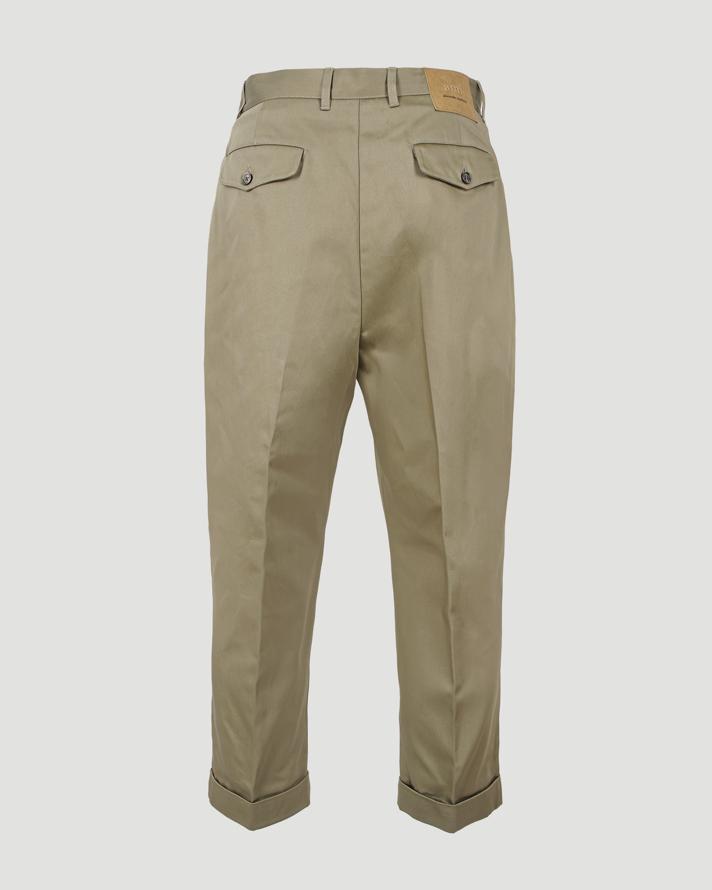 Cotton Carrot Oversized Trousers in Laurel