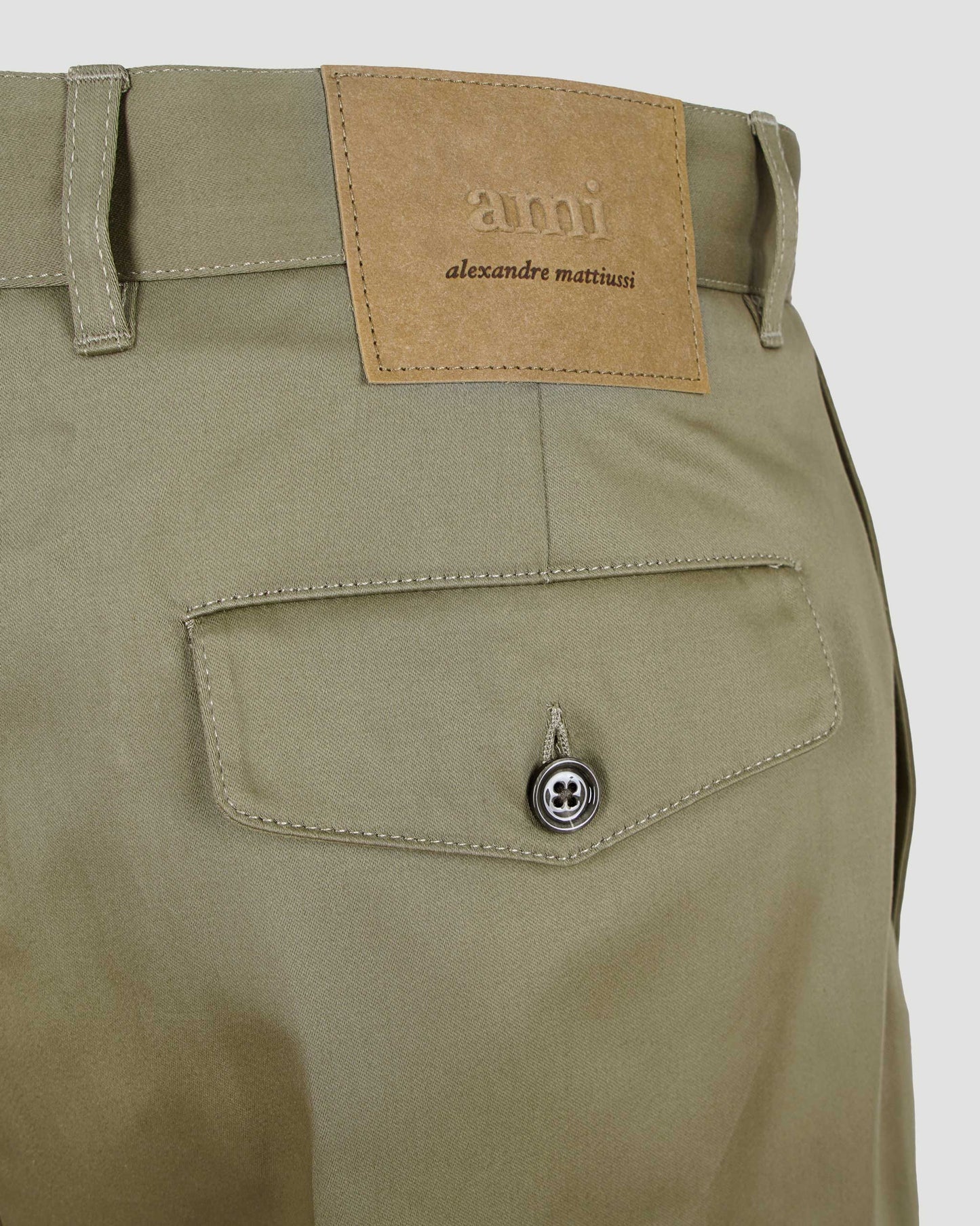 Cotton Carrot Oversized Trousers in Laurel