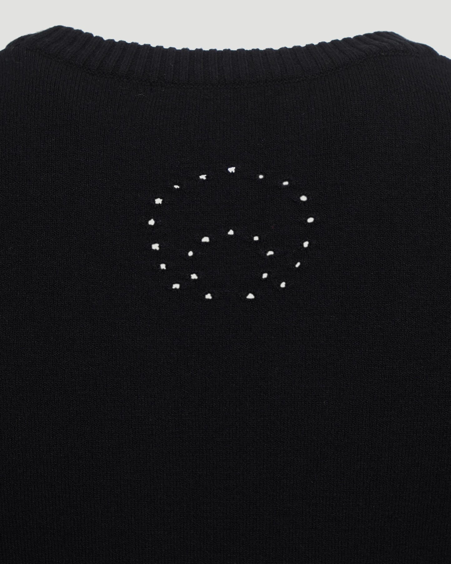 Ribbed-knit paneled sweater