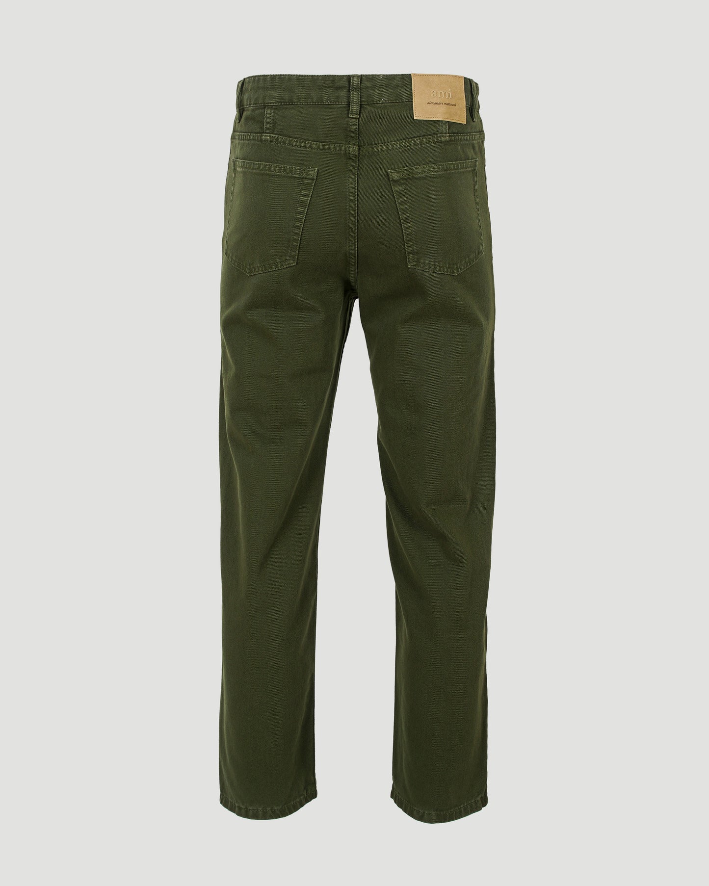 Cotton Tapered Fit Jeans in Loden