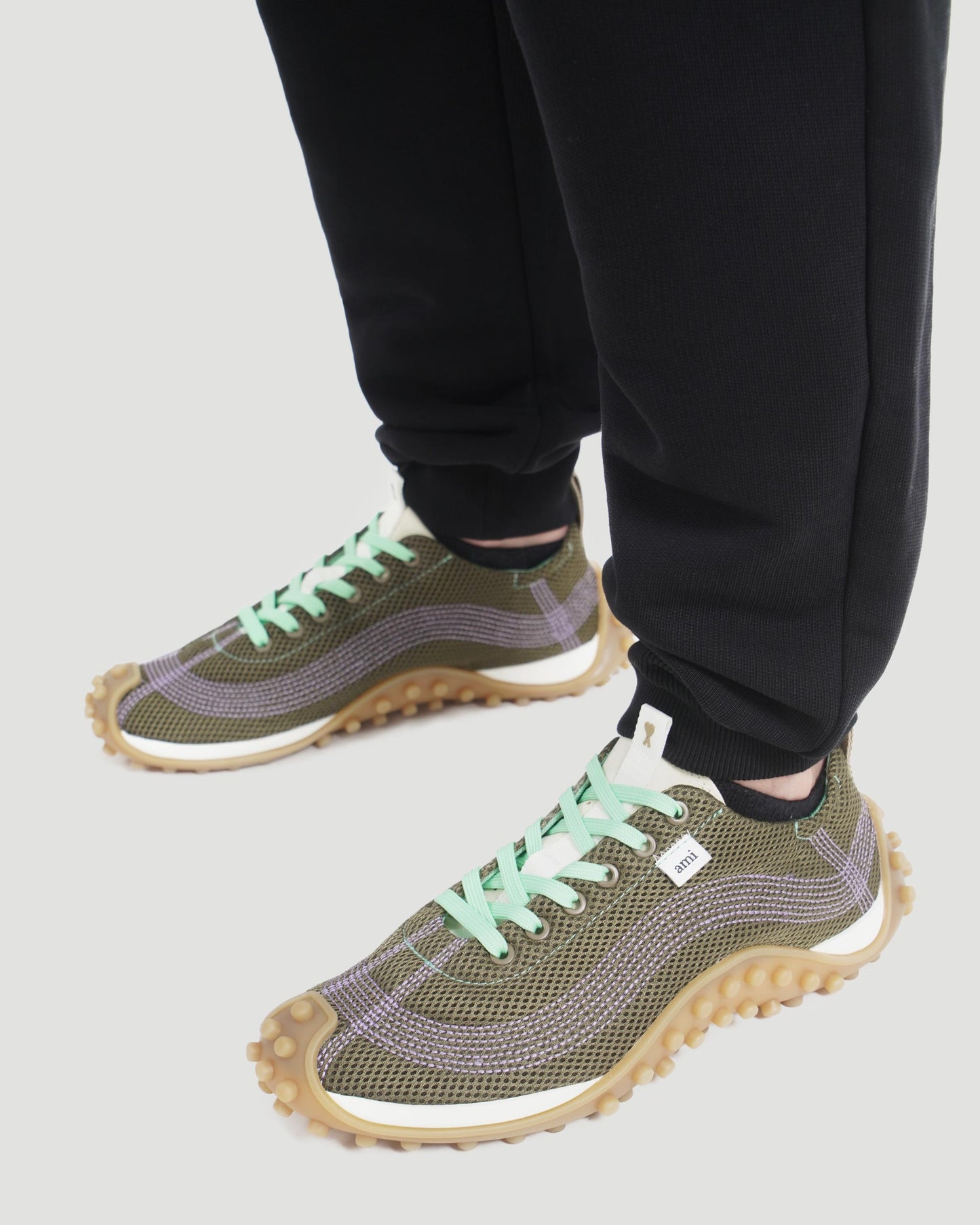 Green Mesh Mirage Sneakers