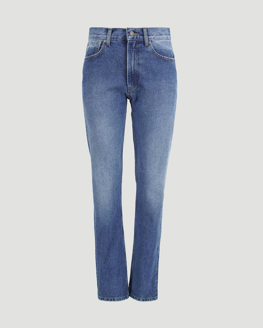 Screen Printed Logo Denim Pants