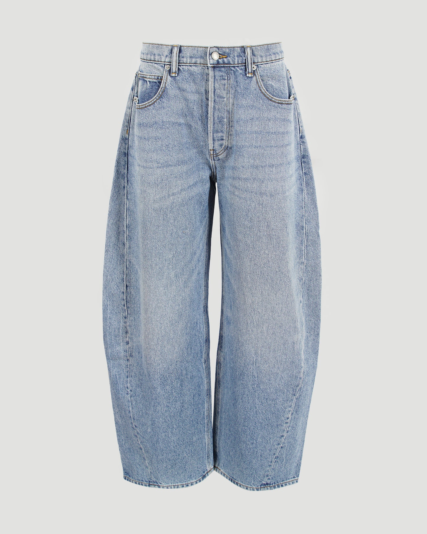 Oversized Rounded Mid-Rise Jeans