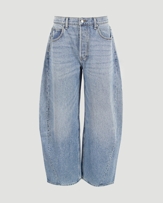 Oversized Rounded Mid-Rise Jeans