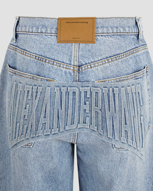 Oversized Rounded Mid-Rise Jeans