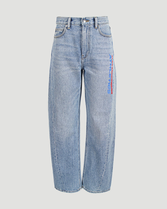 Wide-Leg Jeans With Logo