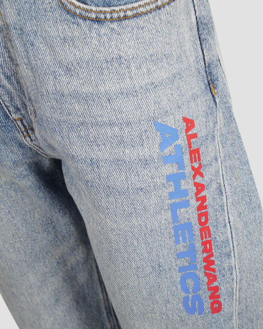 Wide-Leg Jeans With Logo