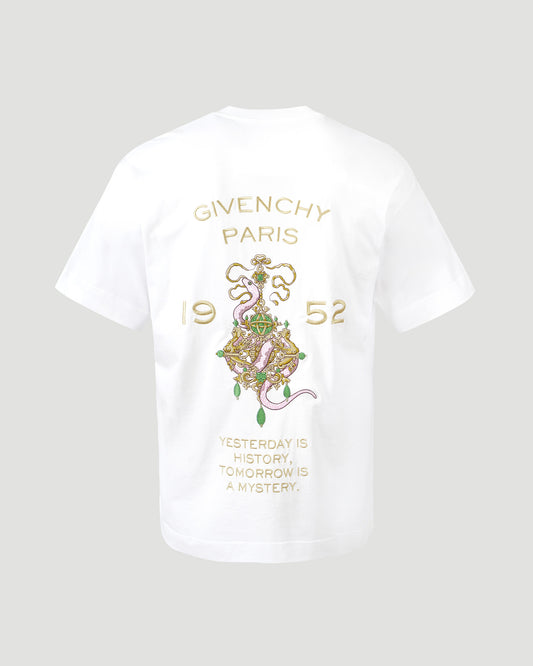 T-Shirt With Chandelier Snake Embroideries