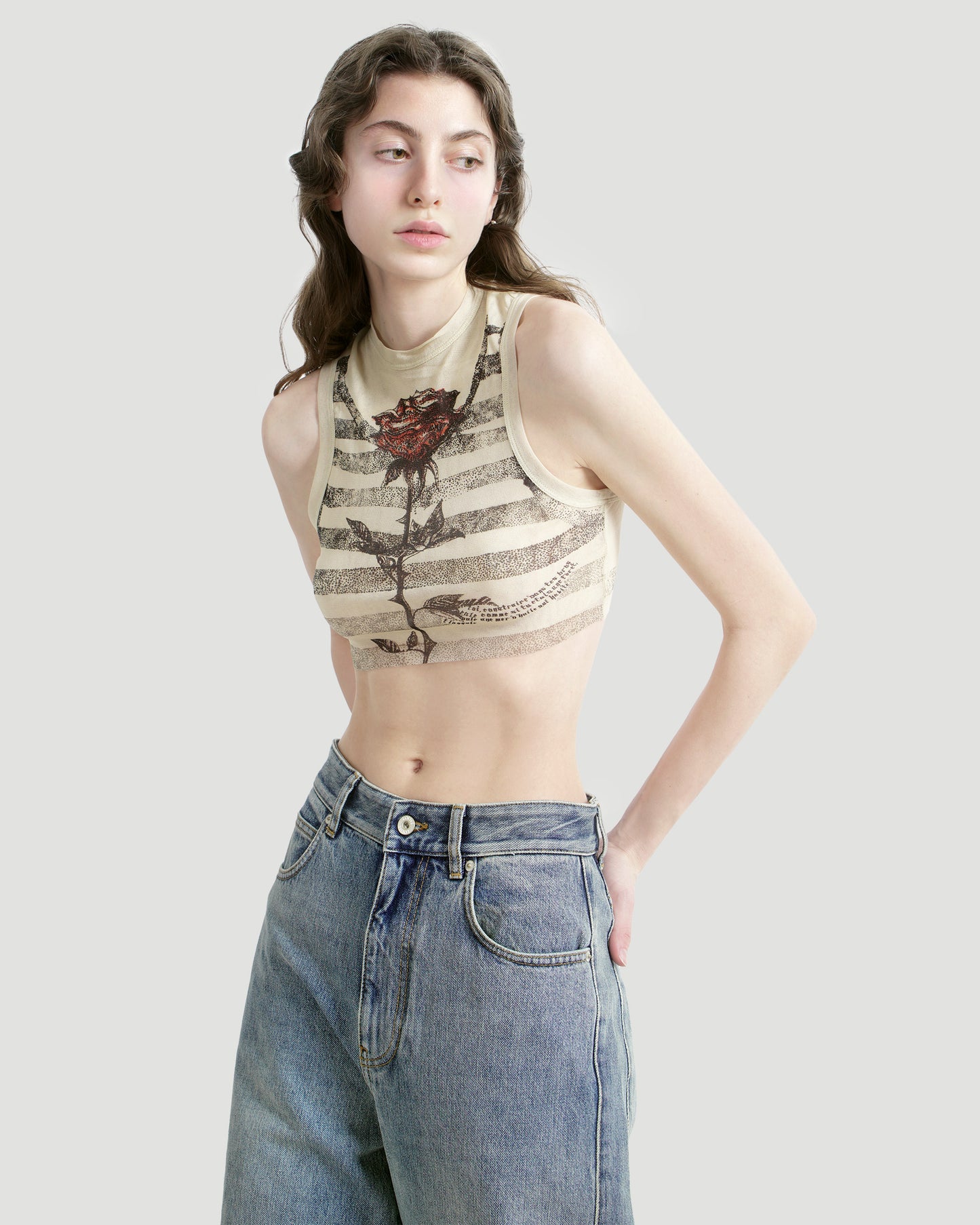 The Tattoo Mariniere Crop Top