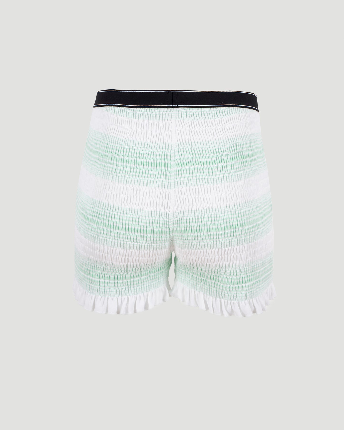 Stripe Shirred Shorts