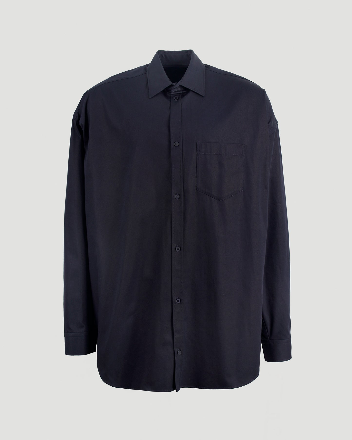 COCOON SHIRT IN NAVY BLUE