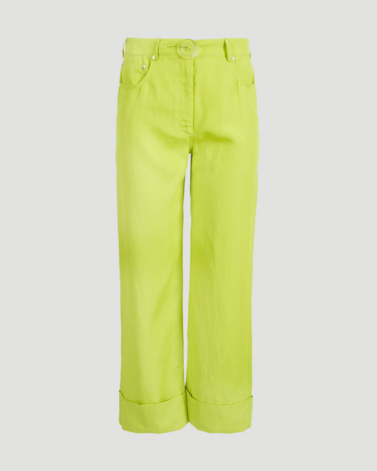 STRAIGHT LEG JEANS IN LIME