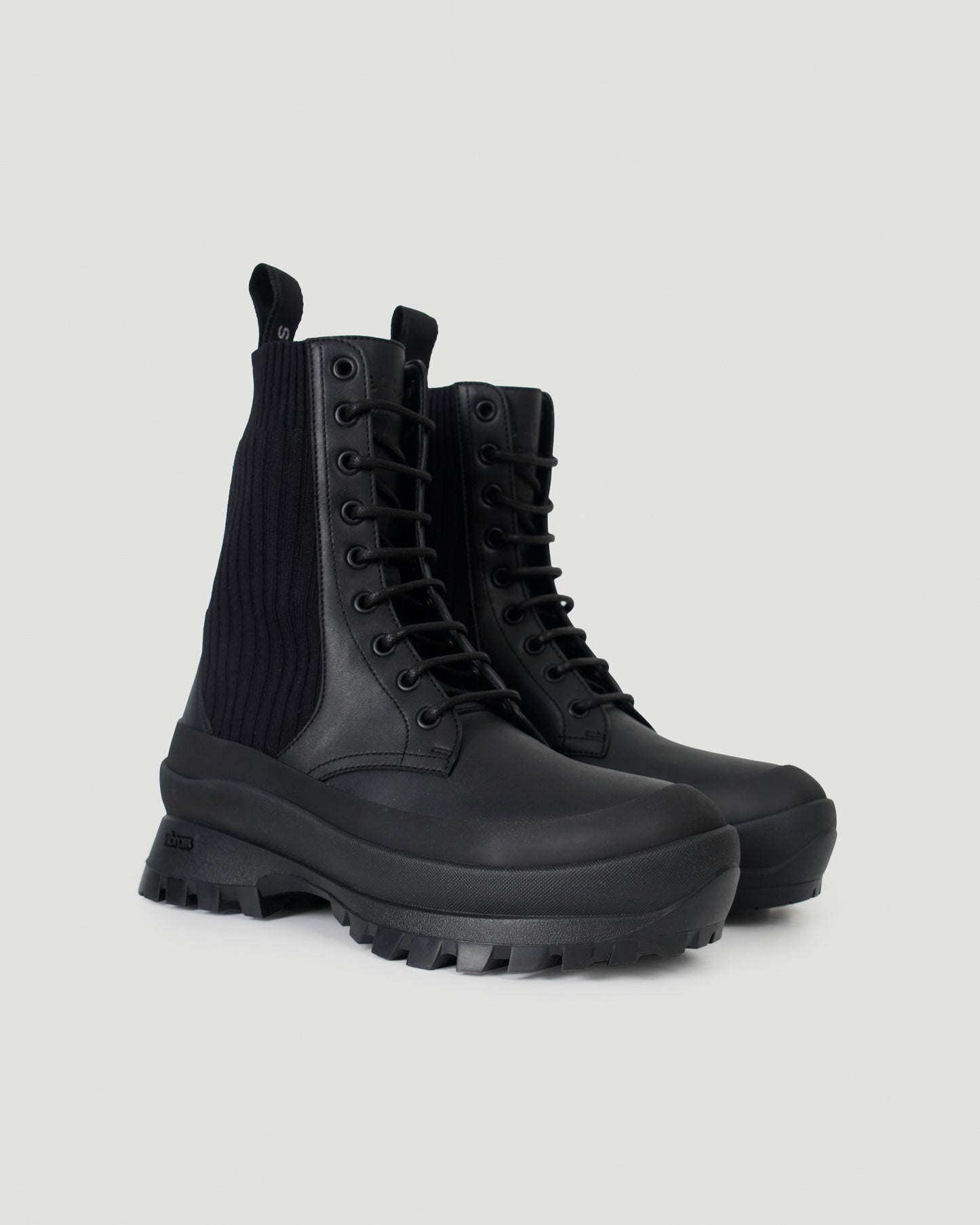 Trace Lace-Up Biker Boots