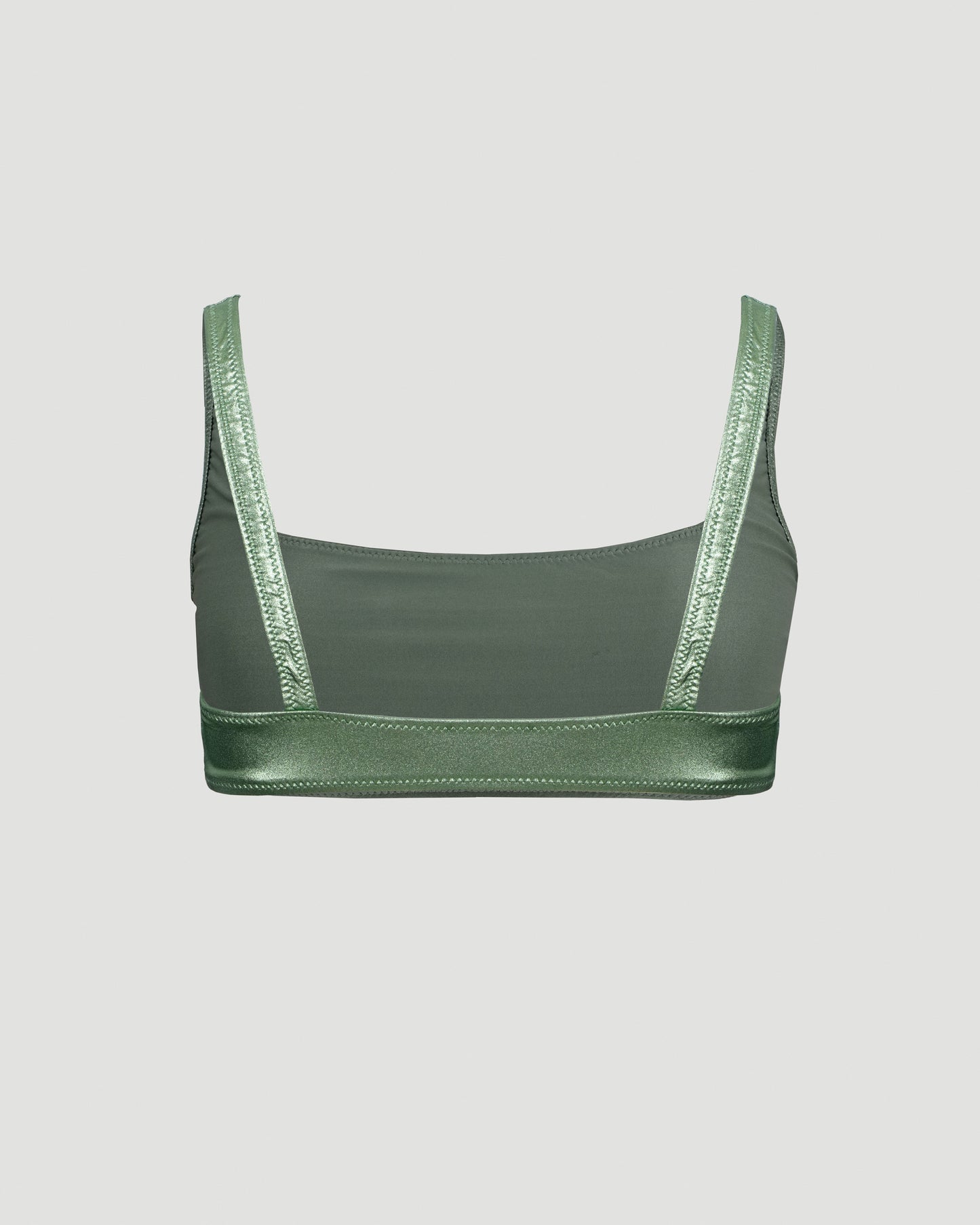 SHAUNI BANDEAU BIKINI TOP IN MILITARY