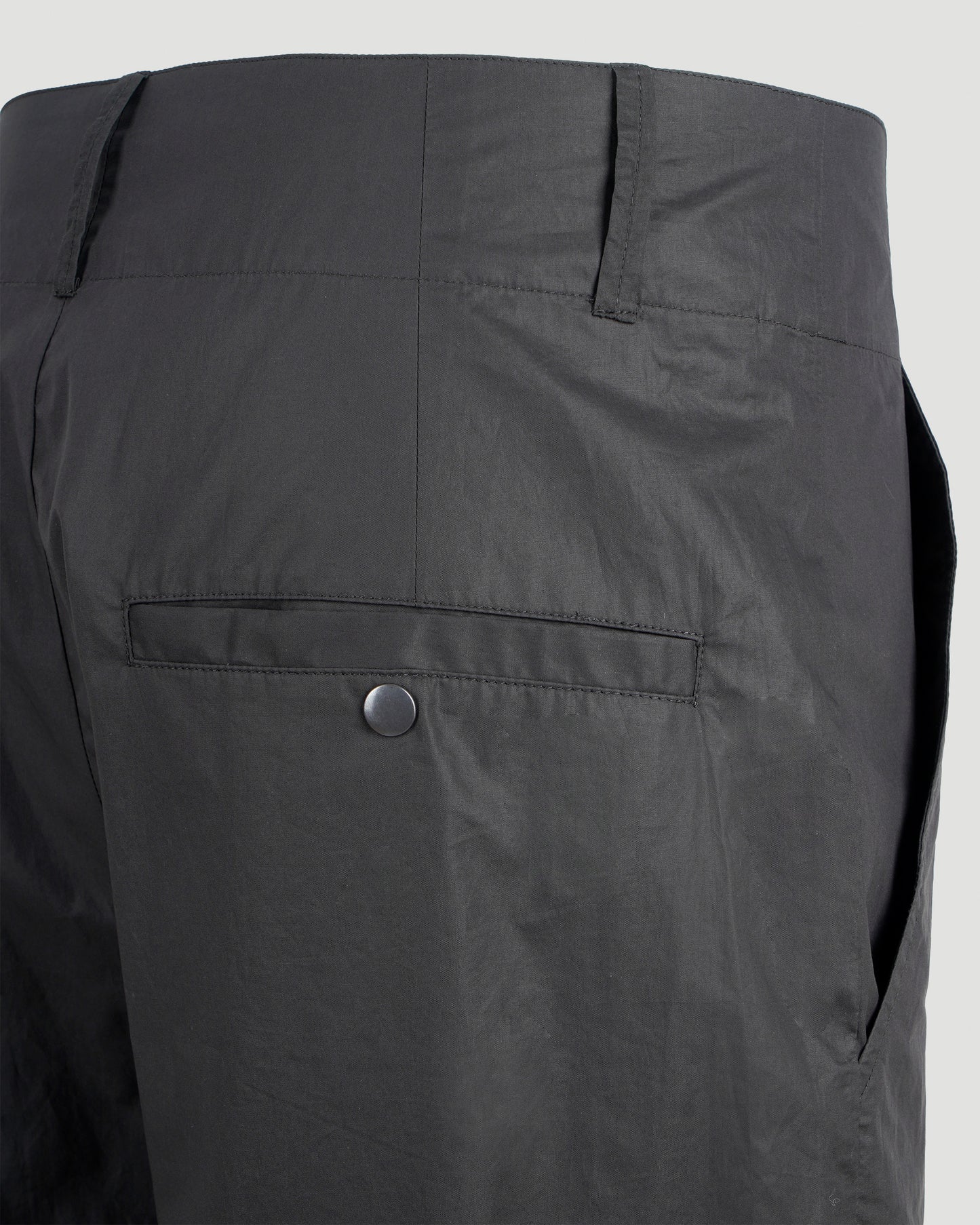 Tapered tailored trousers in black